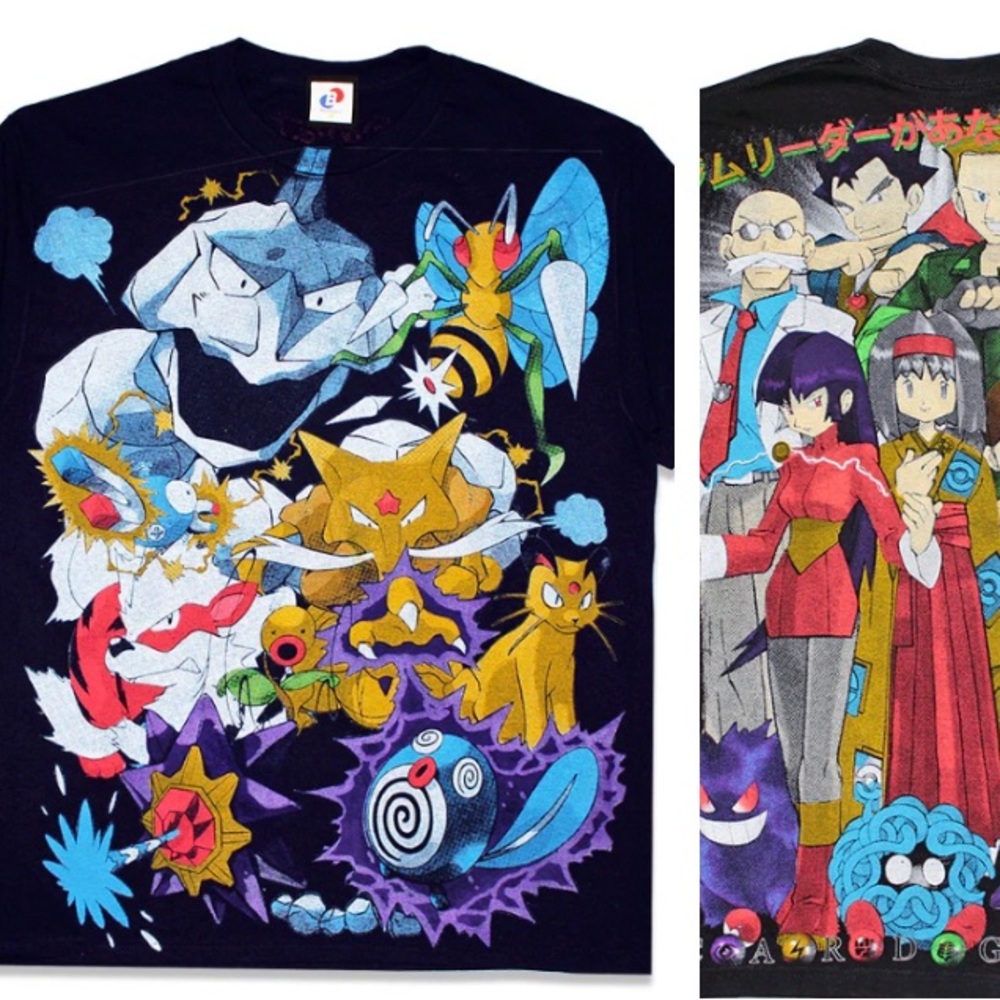 NWOT Backstock Co. Gym Heroes Challenge You! Pokémon AOP graphic tee
